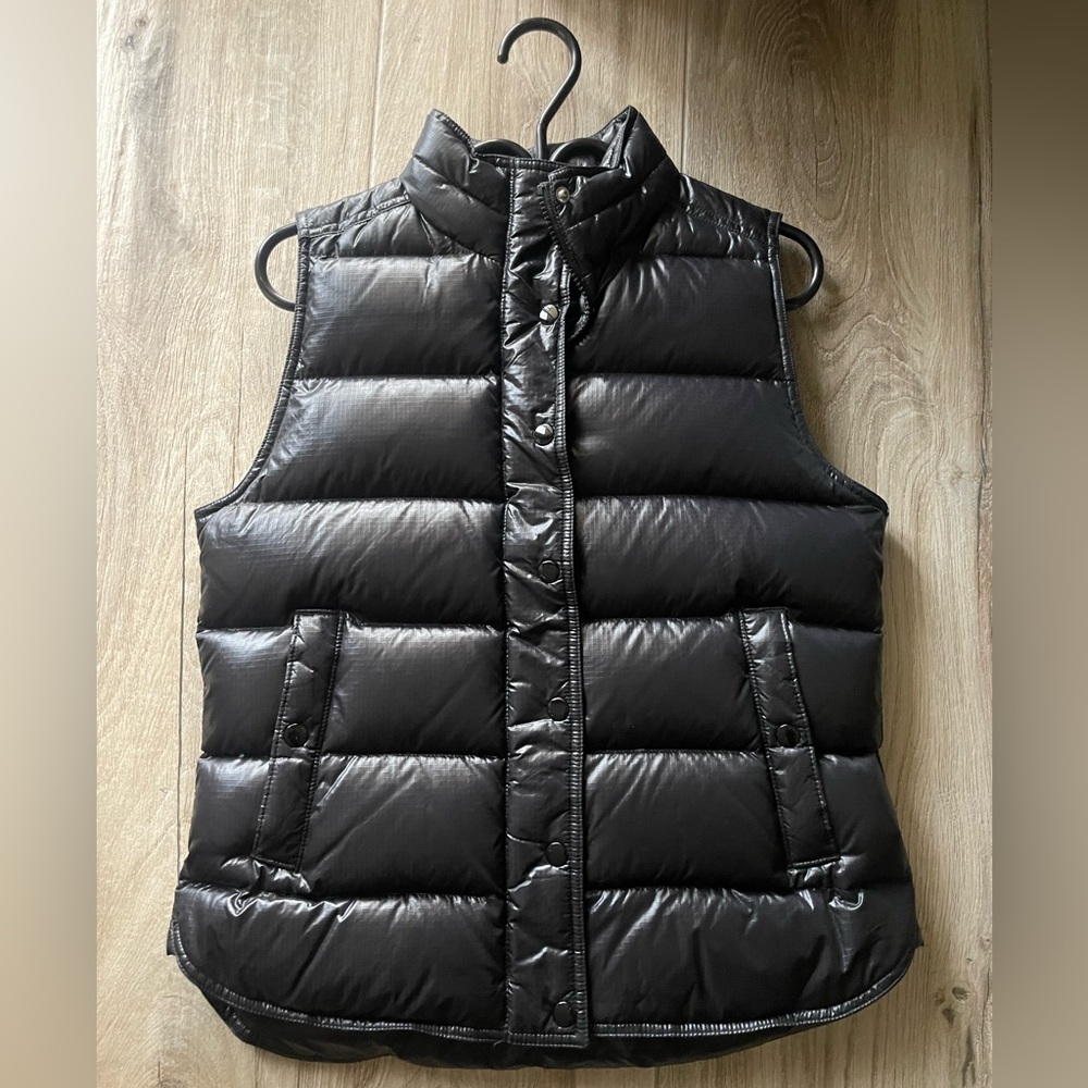 J Crew Black Women’s Puffer Vest Size S